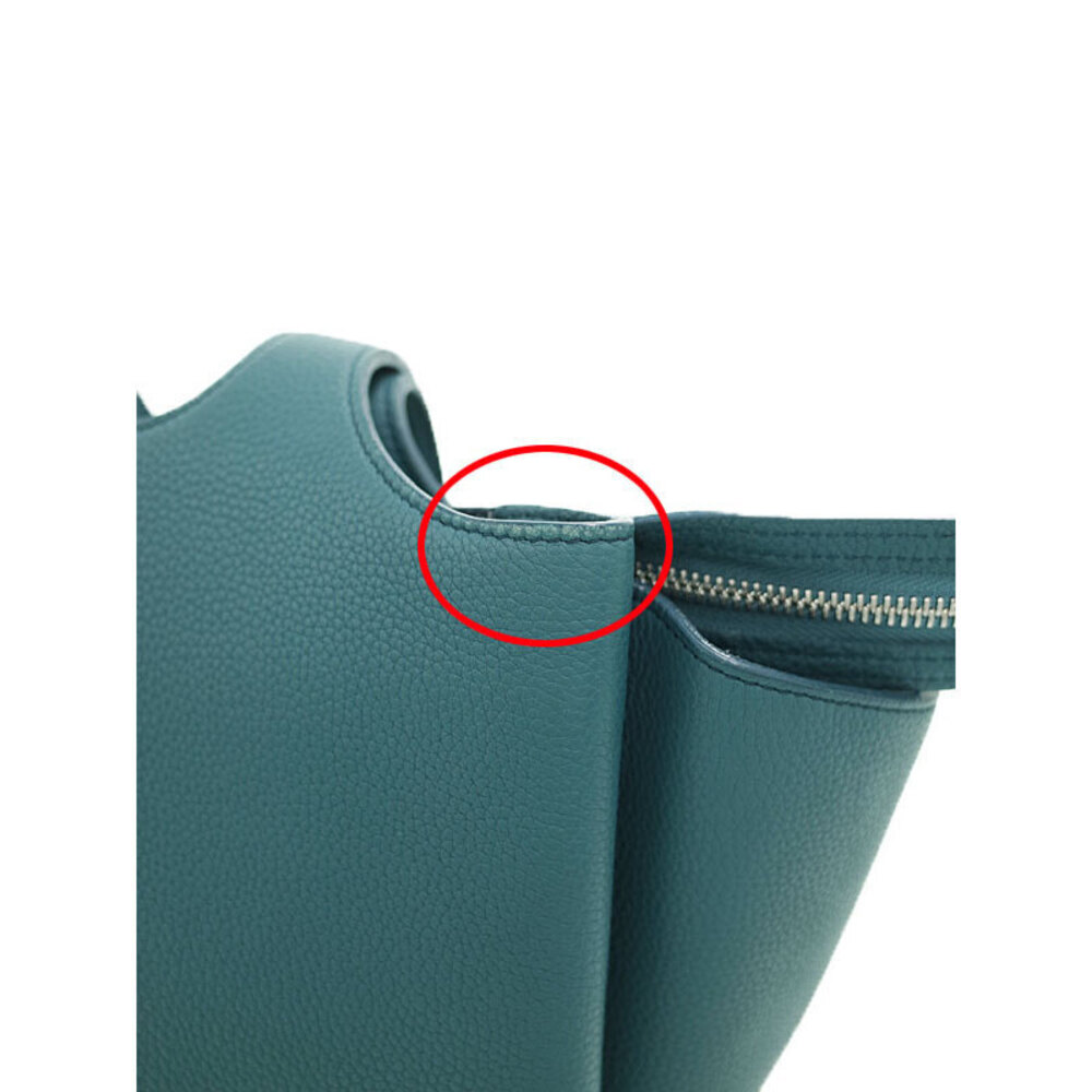 Celine Trifold Bag Leather Tote Grained Shoulder - Picture 9 of 9